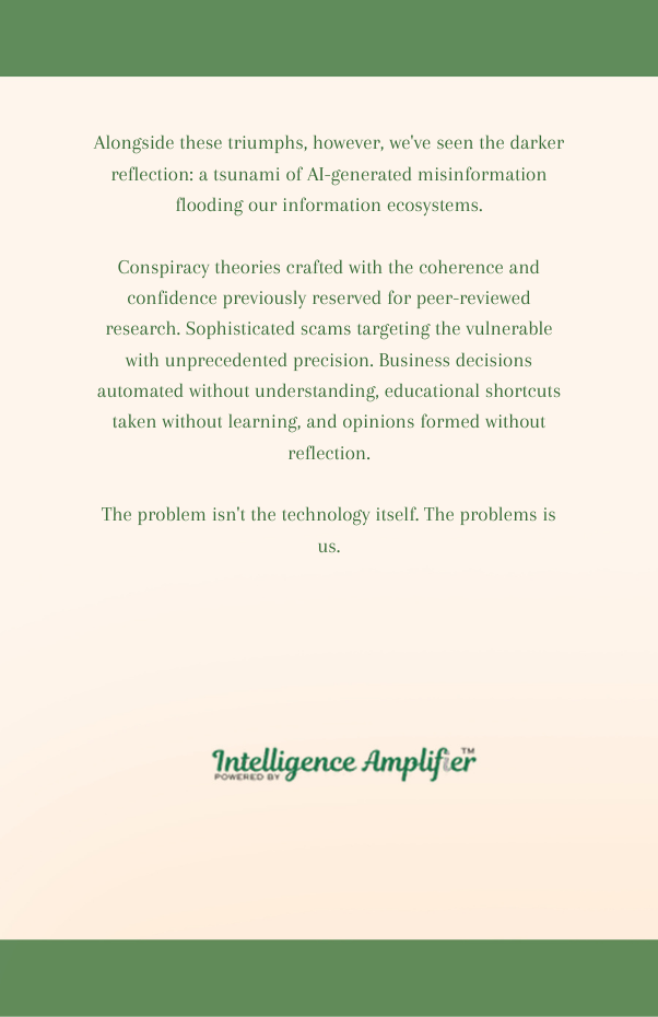 The Alarming Rise of Stupidity Amplified - Back Cover